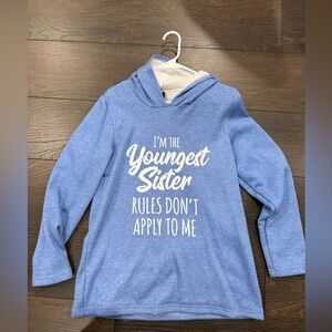 Blue Hoodie - Youngest Sister Design